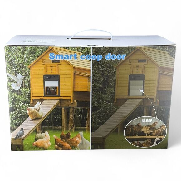 Automatic Chicken Coop Roll-up Door w/ Solar Remote Timer Night Vision - Picture 1 of 8